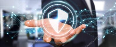 Data security shield icon